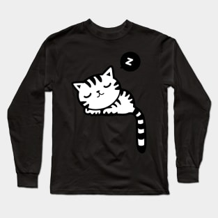 Kitten Sleeping Long Sleeve T-Shirt